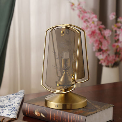 Garduru - Zeitlose Vintage Tischlampe mit Acryl-Lampenschirm und Hochwertigem Design