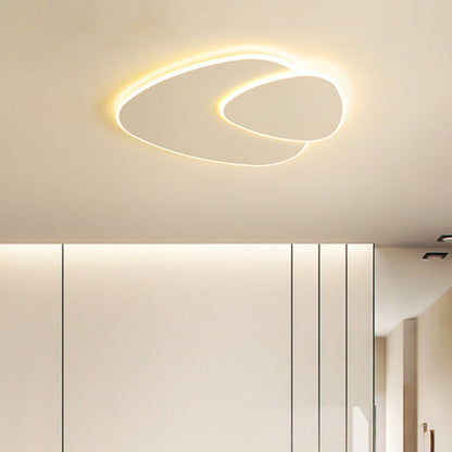 Garduru Minimalistische LED-Deckenleuchte – Elegantes weißes elliptisches Design
