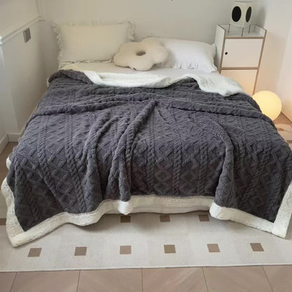 Garduru Fleece-Decke – Dicke Sofadecke für jede Jahreszeit