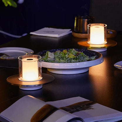 CandleGlow – Moderne LED-Tischlampe mit atmosphärischer Induktion