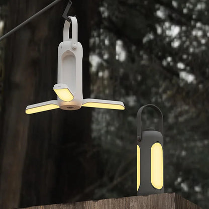 LumiTrail – Tragbare LED Campinglampe mit nachhaltigem Design