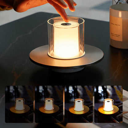 CandleGlow – Moderne LED-Tischlampe mit atmosphärischer Induktion