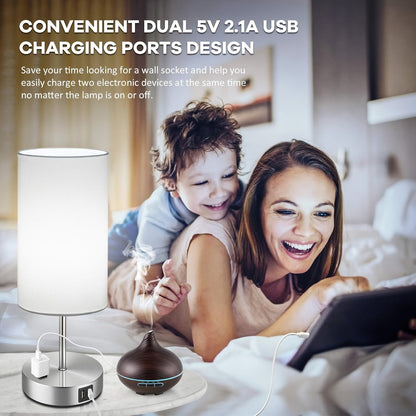 Nachttisch-Lade lampe – Touch-Control-LED-Nacht tisch lampe mit USB-Anschluss