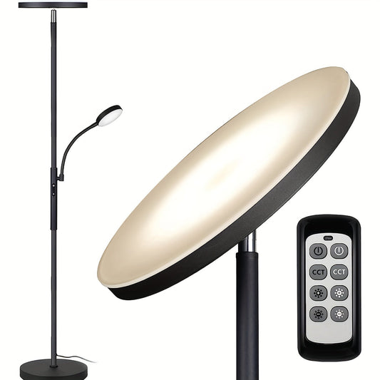 Moderne LED Stehlampe mit einstellbaren Farben & Fernbedienung - 27W helles Licht für das Wohnzimmer