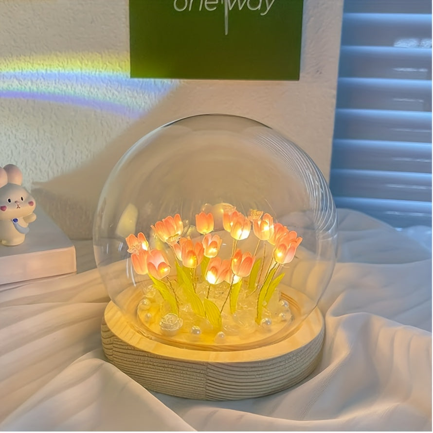 Garduru - Stilvolle DIY Tulpen Nachtlampe für gemütliche Raumdekoration