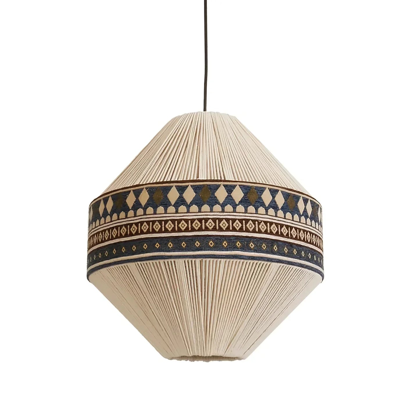 Suspension Bohemian Fringe - Pendelleuchte mit Fransen und tribalem Design