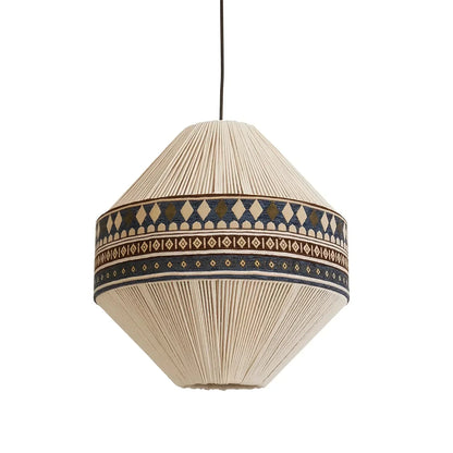 Suspension Bohemian Fringe - Pendelleuchte mit Fransen und tribalem Design