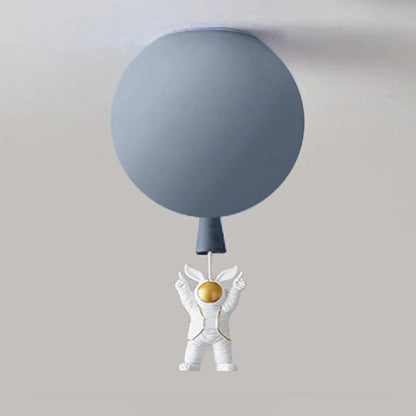 Garduru Moderne Mond & Astronaut LED Deckenleuchte – Verspielt Weltraum-Themenlampe
