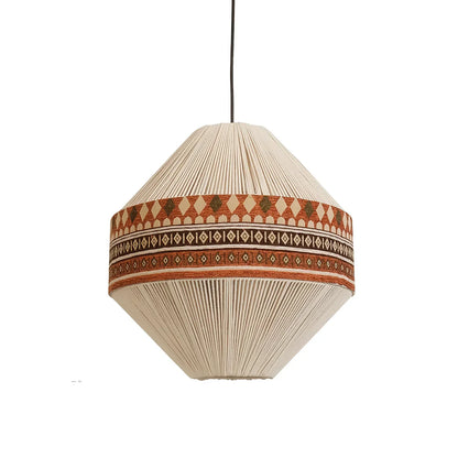 Suspension Bohemian Fringe - Pendelleuchte mit Fransen und tribalem Design