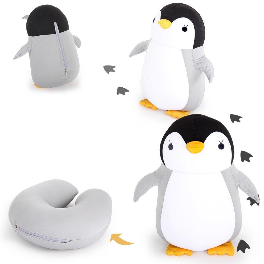 Garduru - Niedliches Pinguin Nekkissen für komfortable Reisen und gemütliches Kuscheln