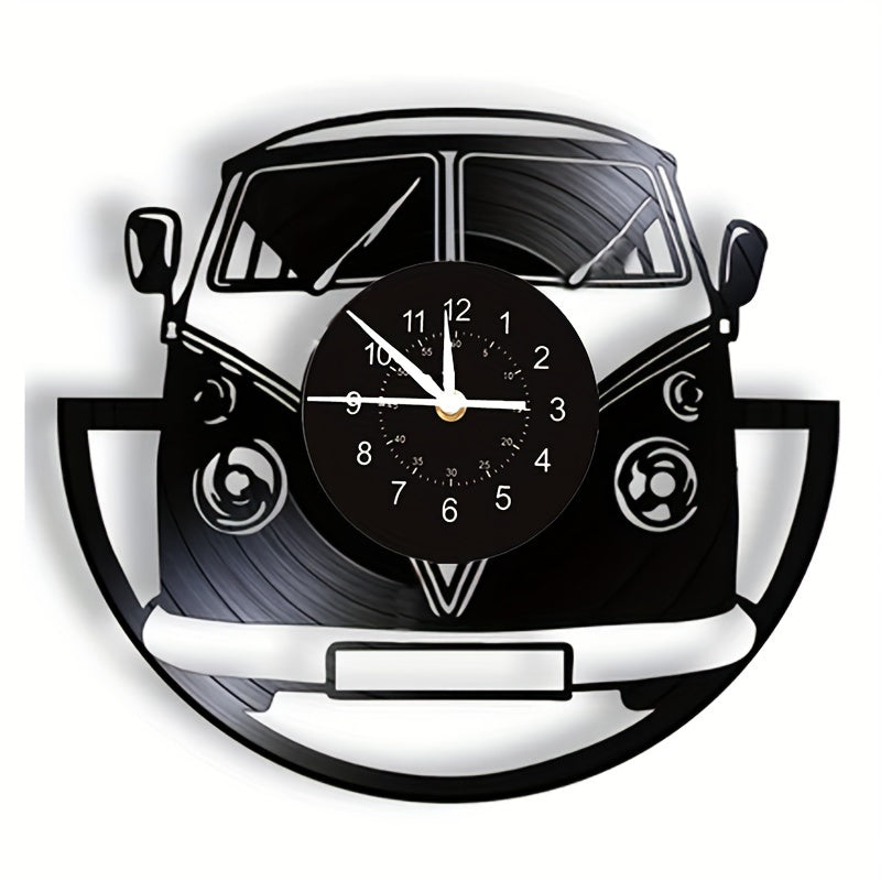 Vintage Minibus Wanduhr – Retro-Charme für jeden Raum