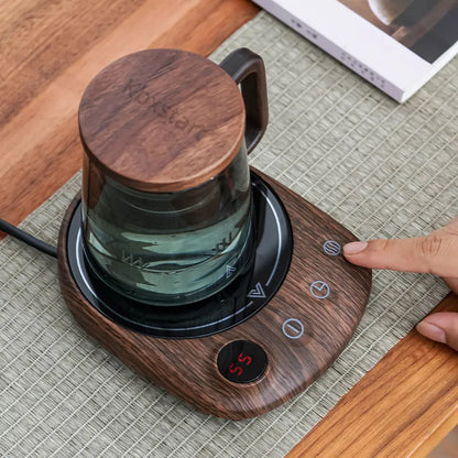 Royaleva Elektrische Tassenwärmerplatte mit 5 Temperaturen & Timer – Intelligenter Getränkeheizer
