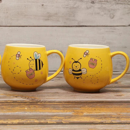 Kaffeetasse aus Keramik mit Cartoon-Biene