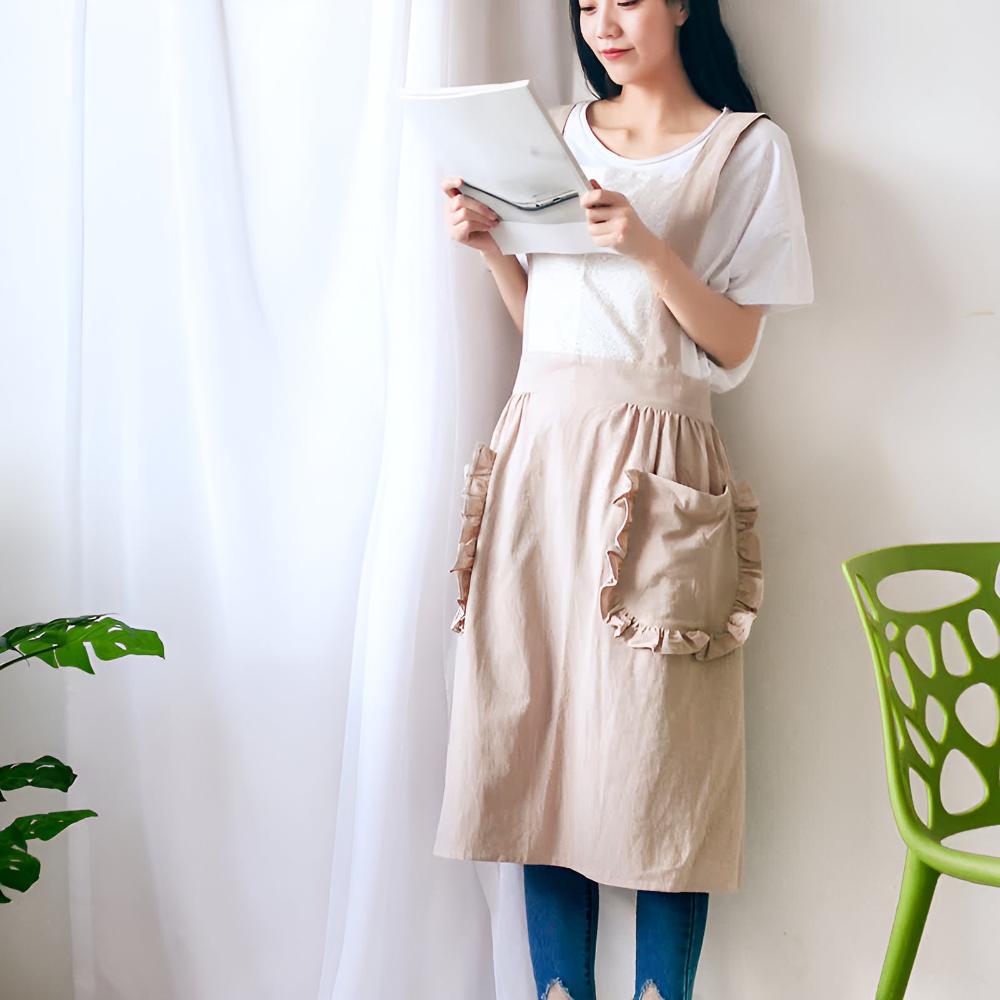 Chic Rüschen Tasche Schürze