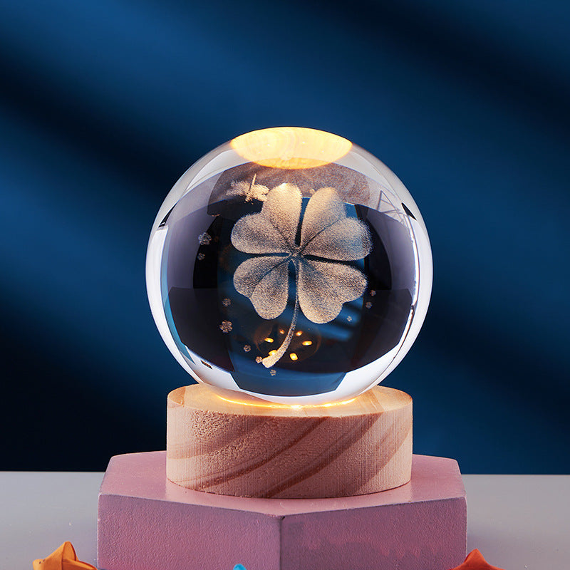 3D Kristall Nachtlicht Lampe für Dekoration - Magischer 3D Effekt