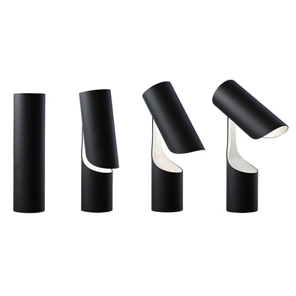 Garduru - Minimalistische LED Schreibtischlampe aus Matt-Schwarz mit Verstellbarem Kopf