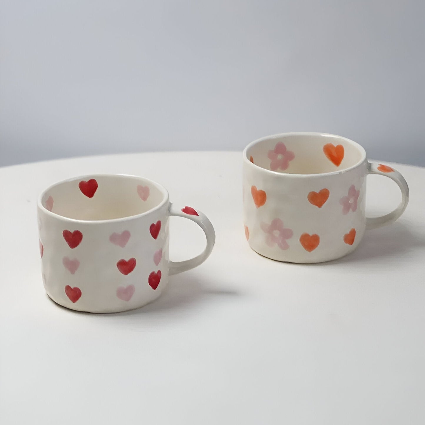 Keramik Liebe Herz Kaffeetasse