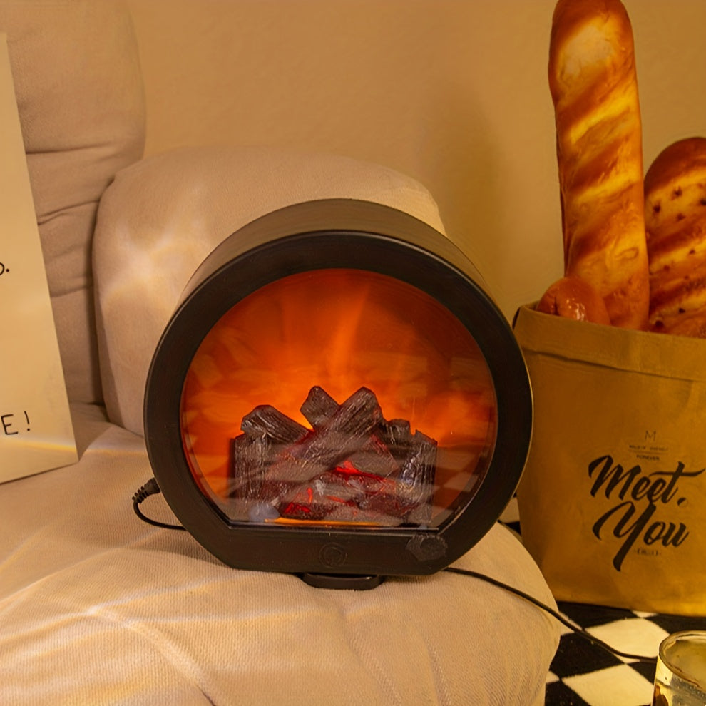 Garduru - Batteriebetriebene Retro Lampe mit realistischer Houtskoolflammensimulation