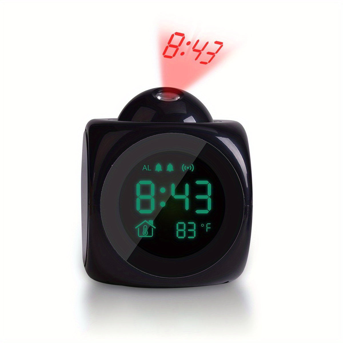 Garduru - Digitale Projektionsuhr mit LCD-Display und Slaaptimer