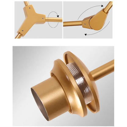 Suspension Sputnik Bifurkation - Moderner Lüster aus geblasenem Glas und Metall