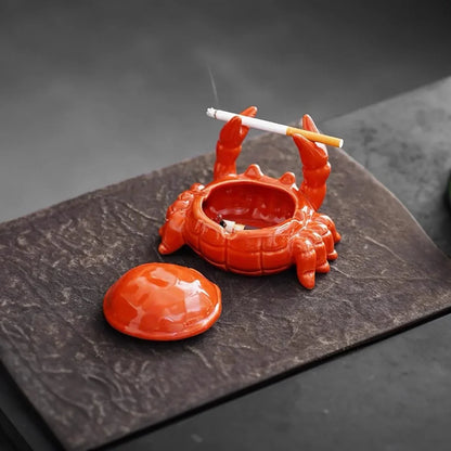 CeramiQ – Luxus-Aschenbecher im orientalischen Stil mit einzigartigem Krabben-Design