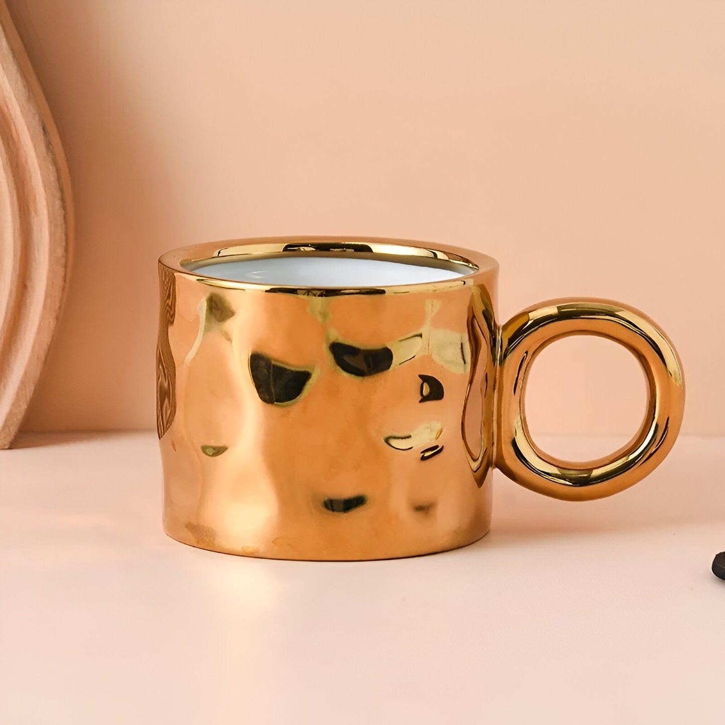 Chunky handgefertigter Keramikkaffee-Becher