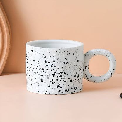 Chunky handgefertigter Keramikkaffee-Becher