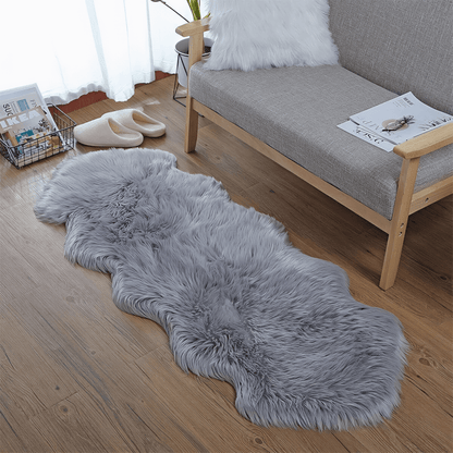 Luxuriöse Schaffellmatte – Maschinenwaschbar, rutschfest und ultra-plüschiger Teppich in 7 Farben, 60x120 cm und 80x180 cm