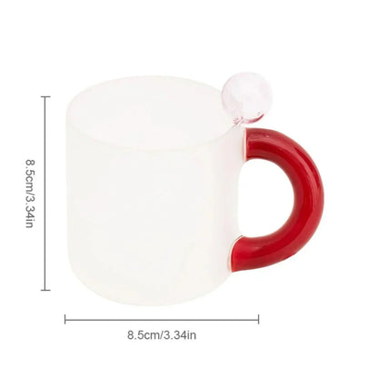 Tasse Kaffee Bunt mit Kontrastgriff