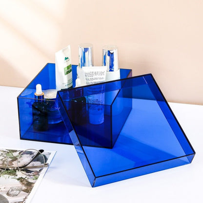 ClearVista – Stilvolle Acryl-Aufbewahrungsbox mit funktionalem Deckel