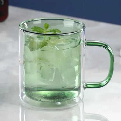 GlassÉlite – Luxus Doppelwandige Kaffeetasse mit stilvoller Isolierung für komfortables Genießen