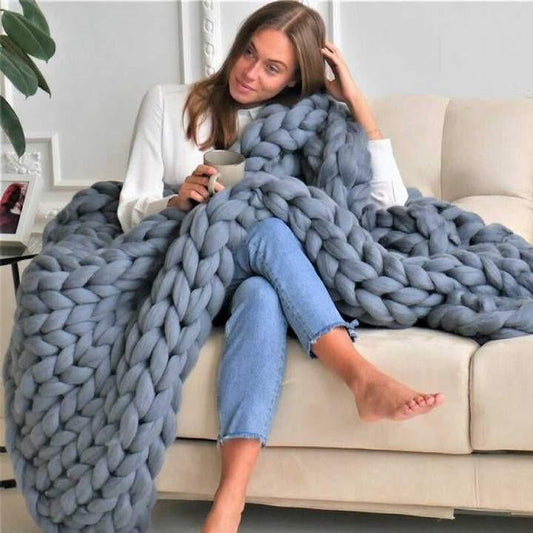 Weiche und warme Strickdecke - CozyWeave™