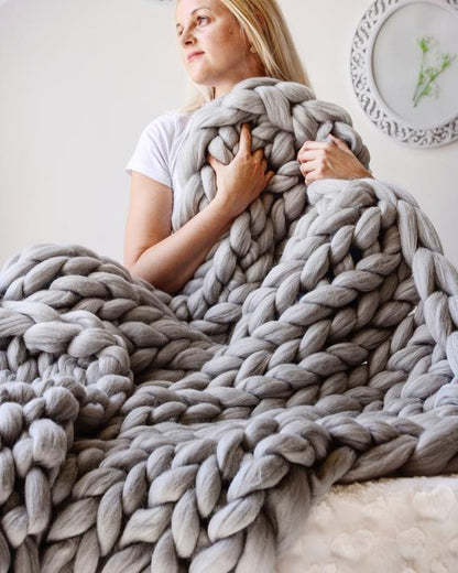 Weiche und warme Strickdecke - CozyWeave™