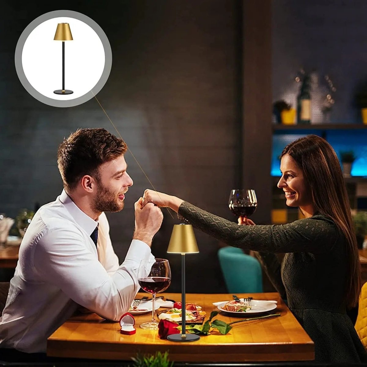 Rayvia Kabellose Touch-LED-Bettlampe – Wiederaufladbare & Dimmbare Beleuchtung