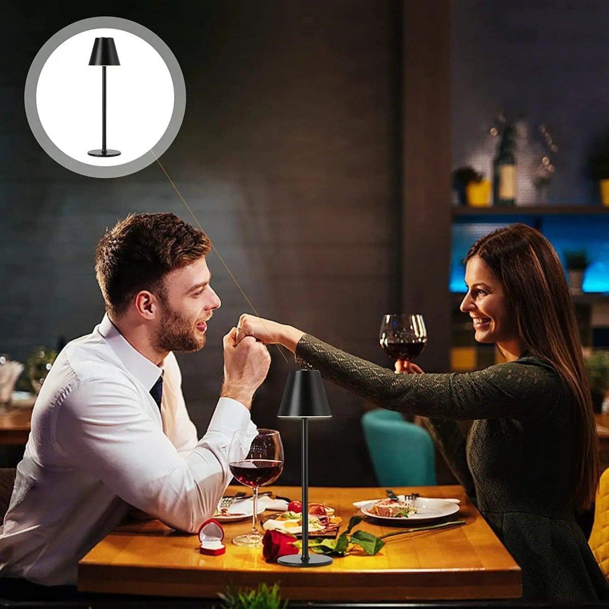 Rayvia Kabellose Touch-LED-Bettlampe – Wiederaufladbare & Dimmbare Beleuchtung