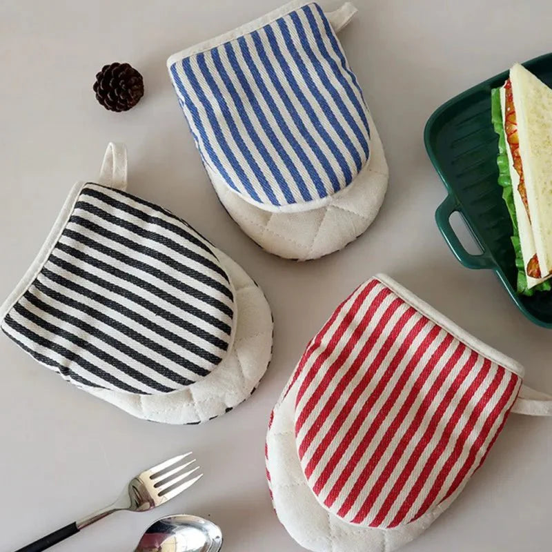 Baumwollgestreifter Ofenhandschuh