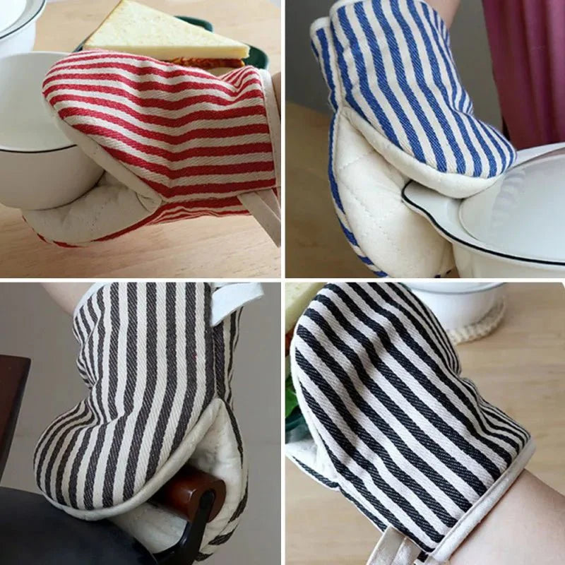 Baumwollgestreifter Ofenhandschuh