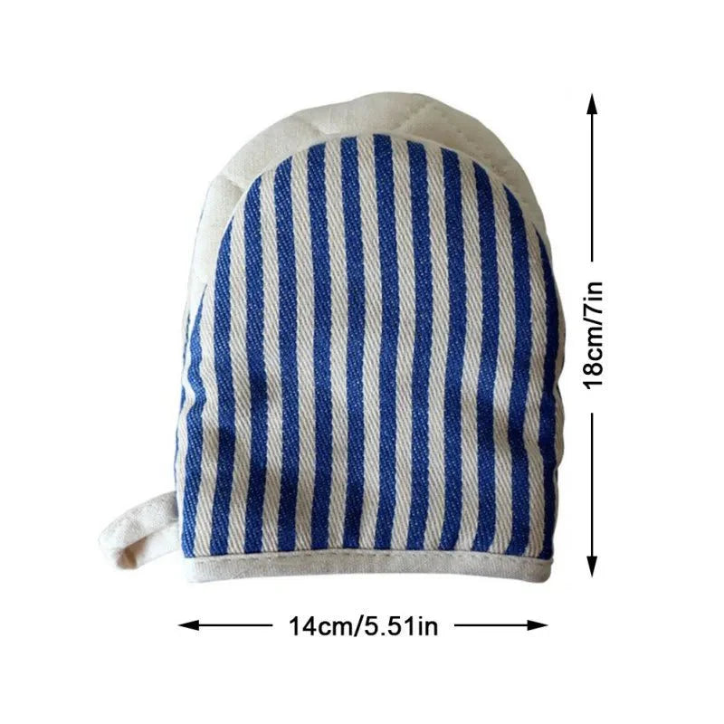 Baumwollgestreifter Ofenhandschuh