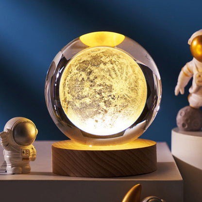 3D Kristallkugel Lampe