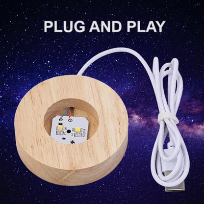 3D Kristallkugel Lampe