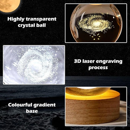 3D Kristallkugel Lampe