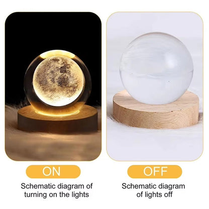 3D Kristallkugel Lampe