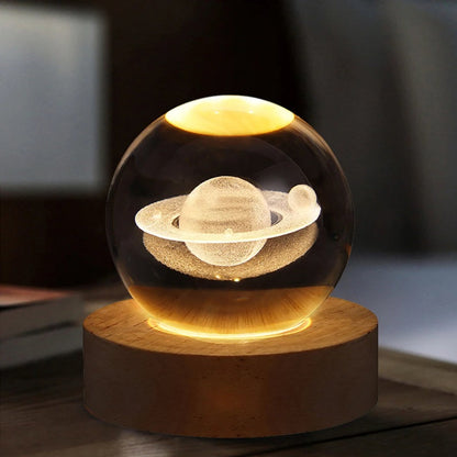 3D Kristallkugel Lampe