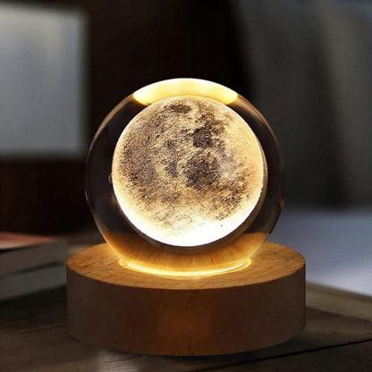 3D Kristallkugel Lampe