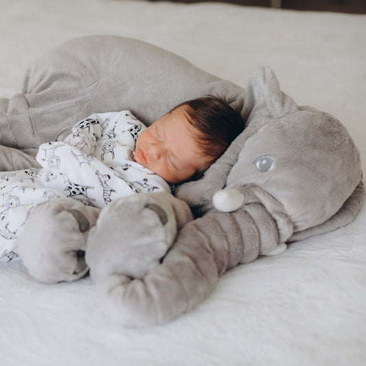 SnugglePhant – Weiches Elefanten-Kuschel-Kissen für Babys und Kinder