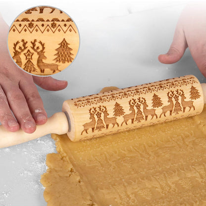 ChristmasRoller™ - Weihnachts-Nudelholz für Plätzchen [Letzter Tag Rabatt]