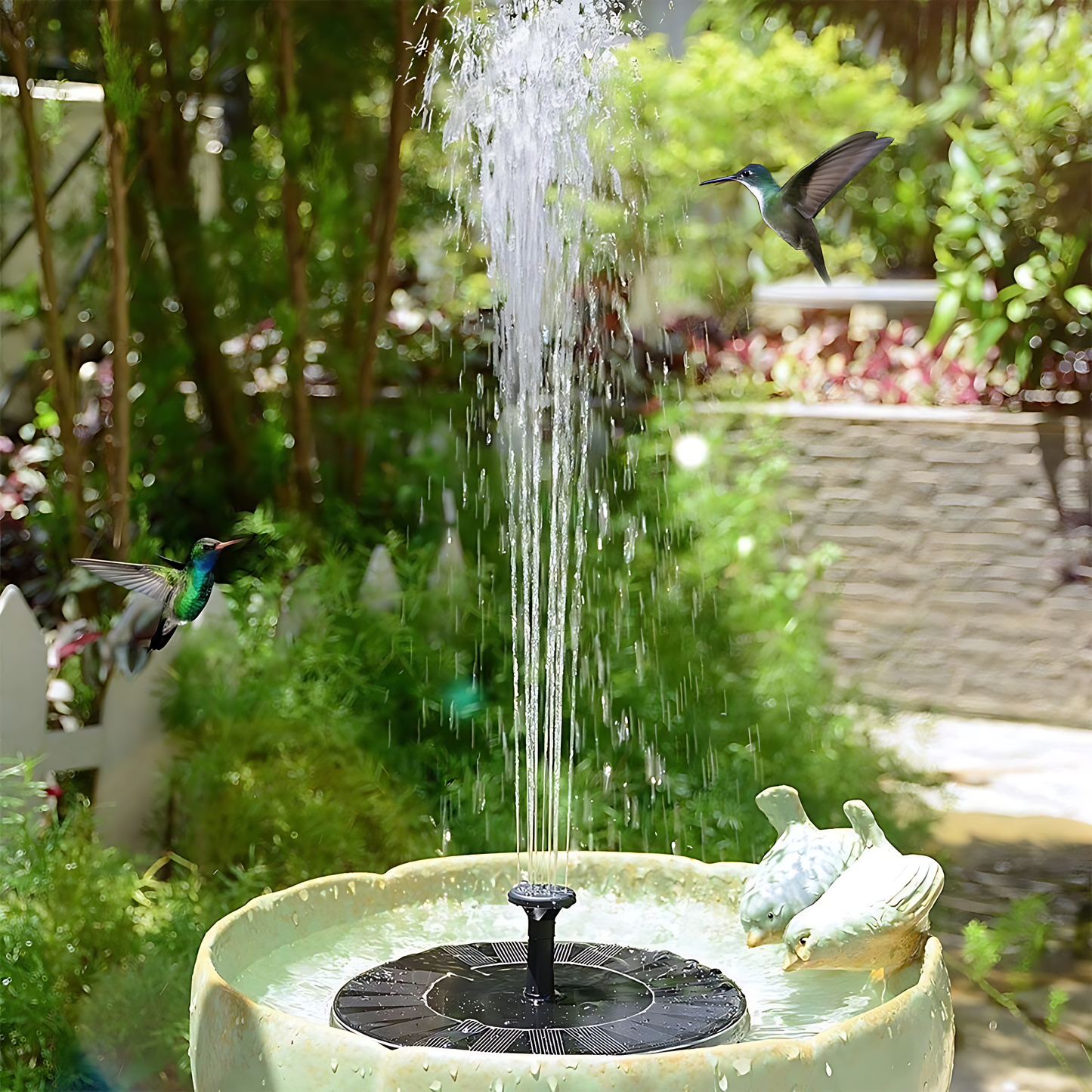 SunAqua™ -  Solarbetriebener Wasserspringbrunnen | 50% RABATT