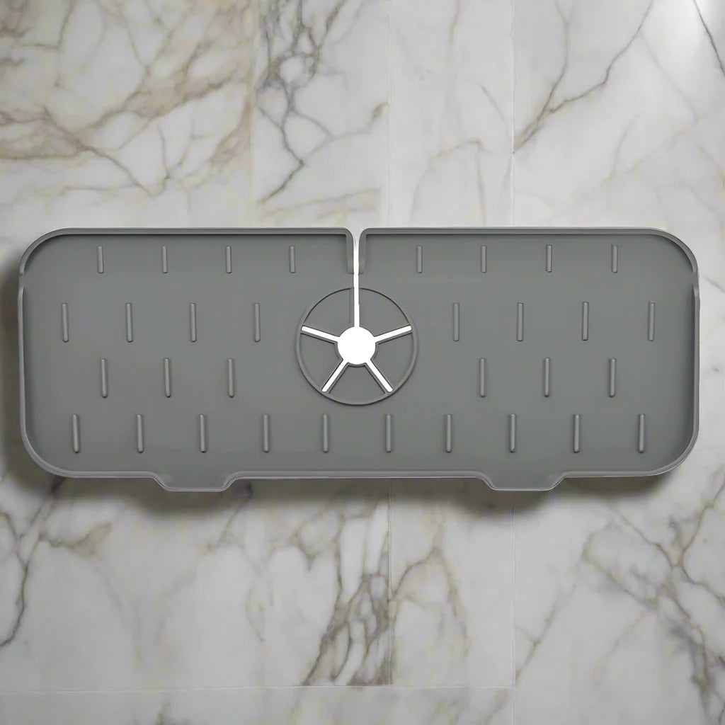Luxora Silikon Wasserhahn Griff Tropfenfänger Tray - Flexibles Mat