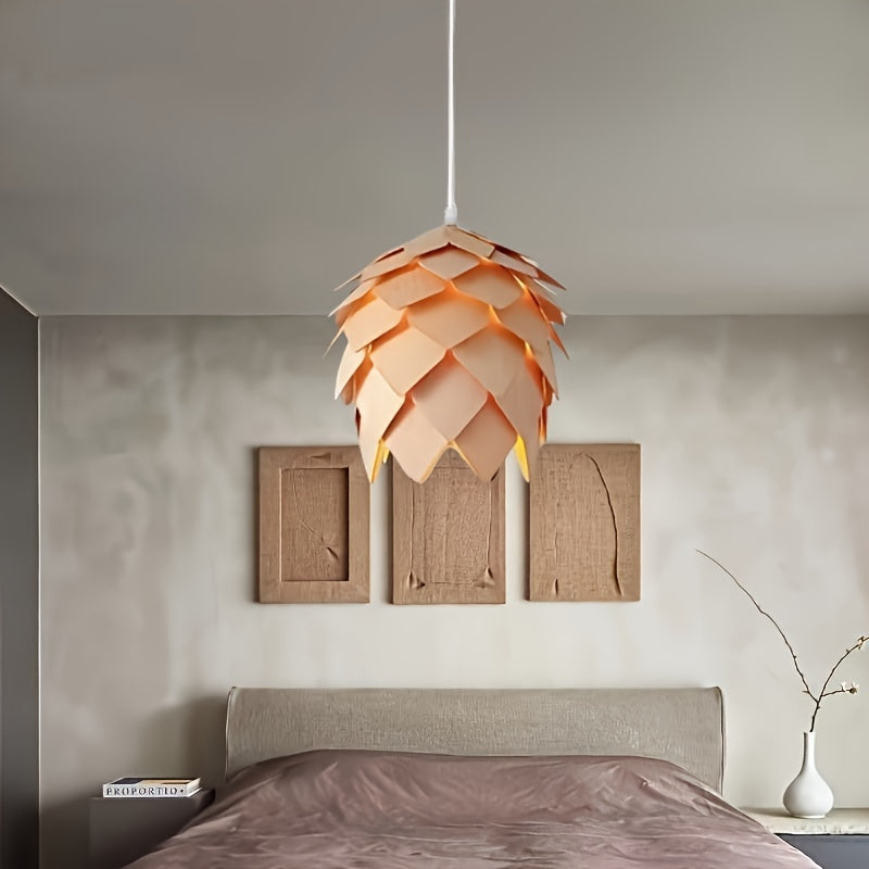 Märchenhafte Tannenzapfen-Lampe – Natürliche Atmosphäre im Haus