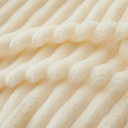 Garduru - Weiche Gerippte Kuscheldecke aus Flanell für stilvolles Wohnambiente